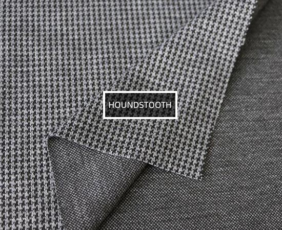 面料花紋種類的名稱-Houndstooth(千鳥格)